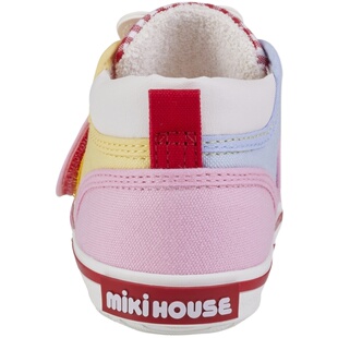 24新款日本制mikihouse儿童拼色熊王兔王学步鞋13-9303-492