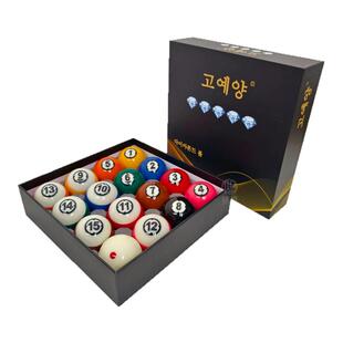 韩国钻石黑金刚台球子水晶球黑八台球球子大号台球球珠比赛专用球