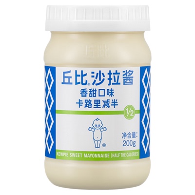 卡路里减半香甜口味沙拉酱丘比