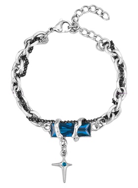 DH7四芒星锆石男士手链女款配饰