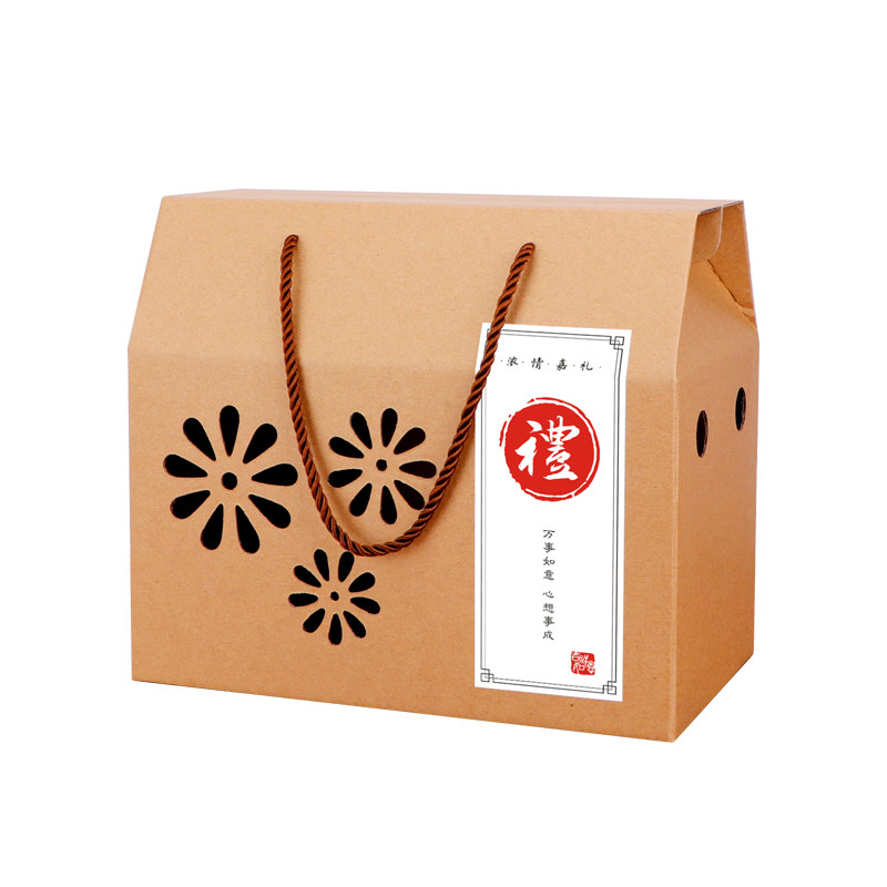 礼品礼盒包装盒桔柚橙子猕猴桃枣草莓水果蔬菜熟食土特产年货定制