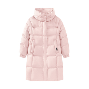 it:CHOCOOLATE粉色羽绒服女款2025新款冬季加绒保暖百搭长款棉服