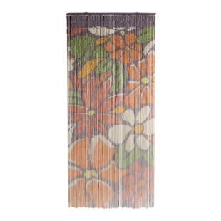 纽约下城公园进口手工制作持之雅室多姿鸢尾花竹帘装饰门帘多款