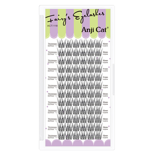 anjicat分段鱼尾睫毛网红推荐自嫁接假睫毛柔软懒人鱼尾混合装