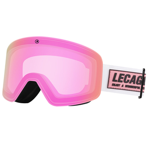 乐凯奇滑雪眼镜男女防雾双层变色近视大柱面护目镜滑雪镜头盔装备