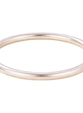 金盈御足银999古法素圈手镯女