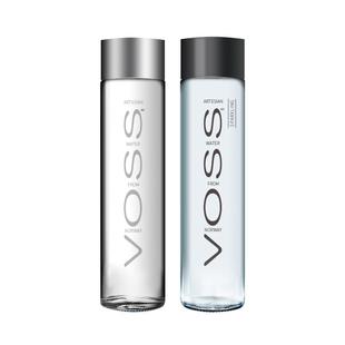 挪威进口芙丝voss矿泉水大瓶800ml玻璃瓶气泡水苏打水天然饮用水