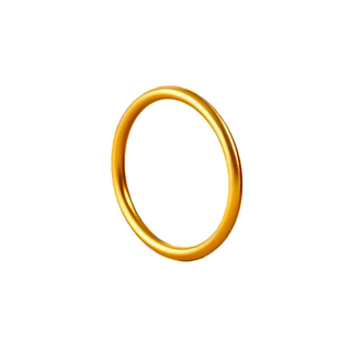 古法金包银素圈戒指闭口古朴简约不掉色百搭送女友节日时尚礼物