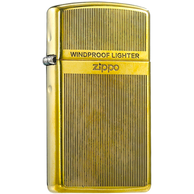 zippo打火机纤巧窄机绅士条纹