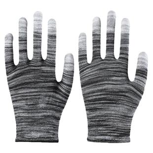 薄款PU涂指涂掌防滑手套工作耐磨透气涂胶尼龙防静电无尘工作劳保