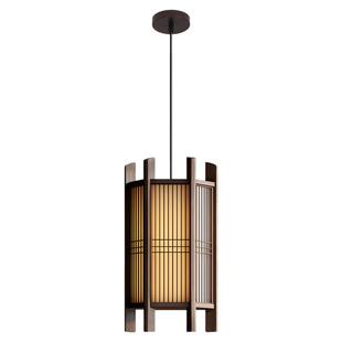 宋式美学新中式吊灯禅意日式原木灯饰屋檐廊下门头灯民宿庭院灯具