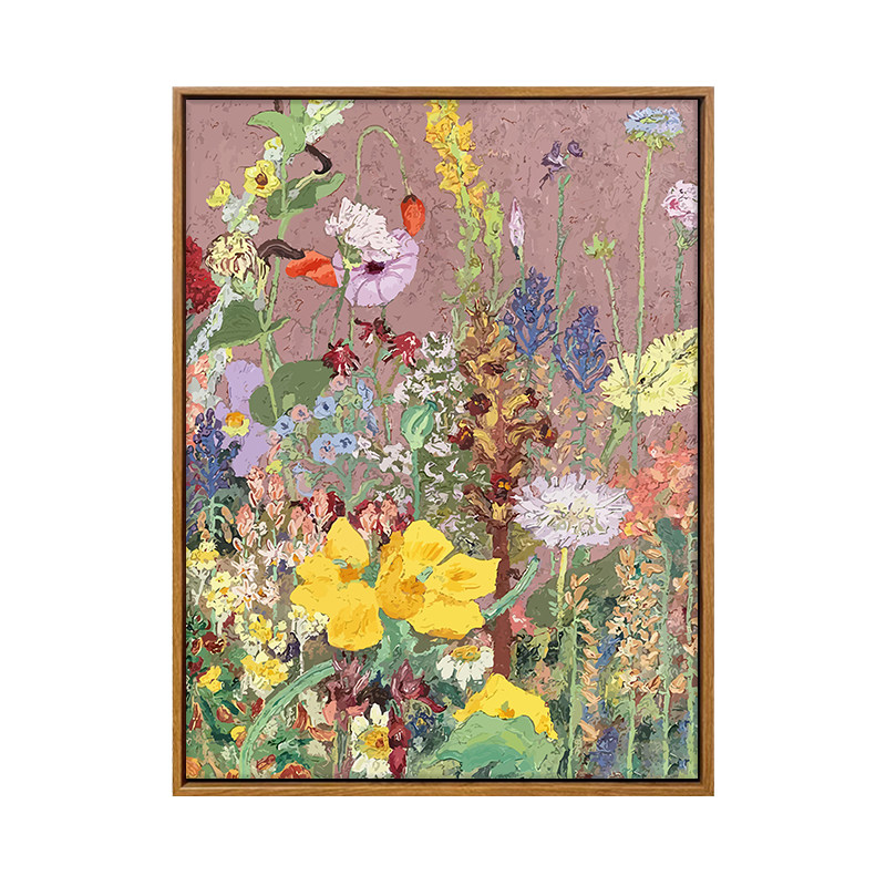 雅调中古花卉DIY数字油画材料包