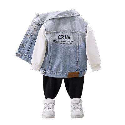 男童春秋季牛仔马甲韩版