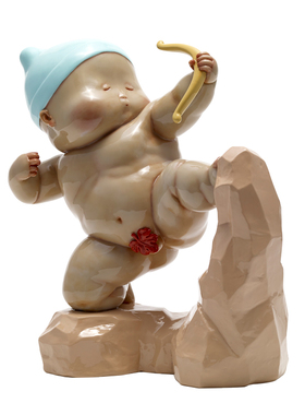 稀奇艺术风瞿广慈真爱英雄摆件