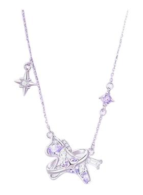 925纯银星光飞马紫吊坠