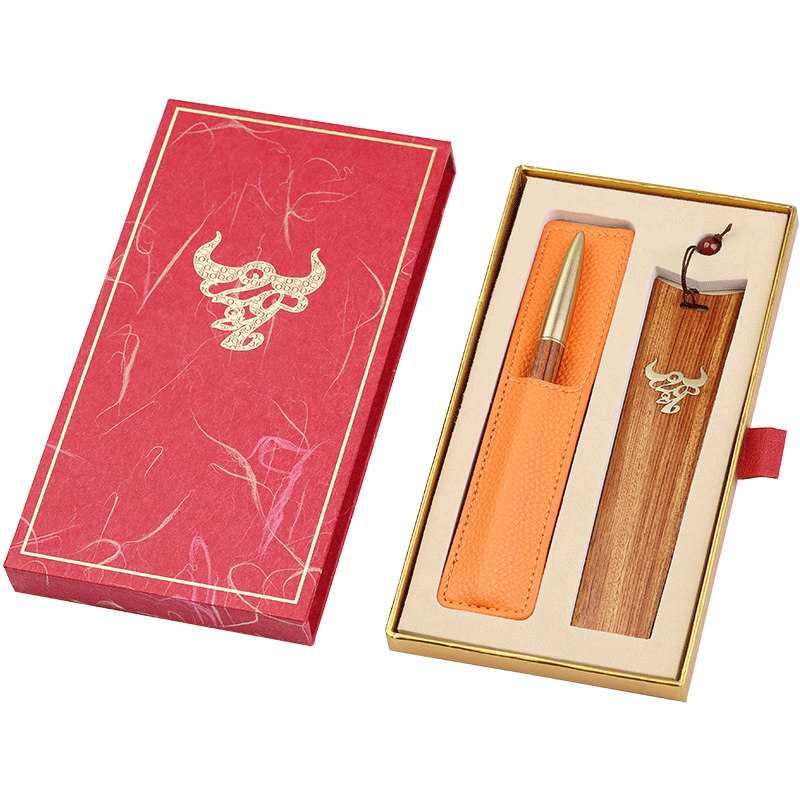 木笔私人木质签字笔礼品金属红木