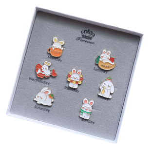 前兔前途似锦兔子元素胸针女孩女生闺蜜毕业创意生日礼物饰品礼盒