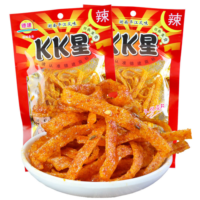 德建kk星麻辣条变态辣巨辣片死神特辣丝霸王辣儿时怀旧小面筋零食
