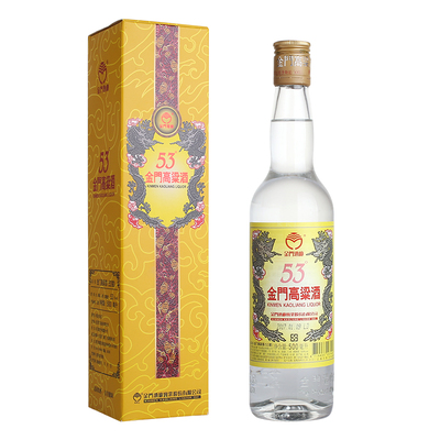 金门高粱酒黄金龙53度白酒500ml