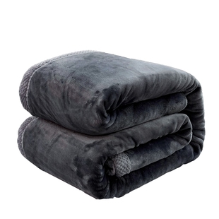 拉舍尔毛毯冬季加厚加绒午睡盖毯子床单人宿舍学生珊瑚法兰绒被子