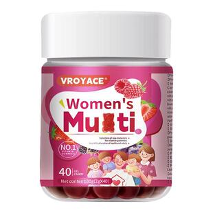 VROYACE复合维生素软糖儿童vd小熊软糖女士多维B维生素cVE钙锌b12