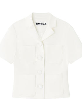 HAVEHAS白月光 高奢醋酸缎多场合轻礼服套装短袖外套/蝴蝶结半裙