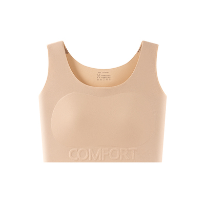 粉底液运动束胸内衣大胸显小隐形背心显瘦防震超平裹胸cos女薄款