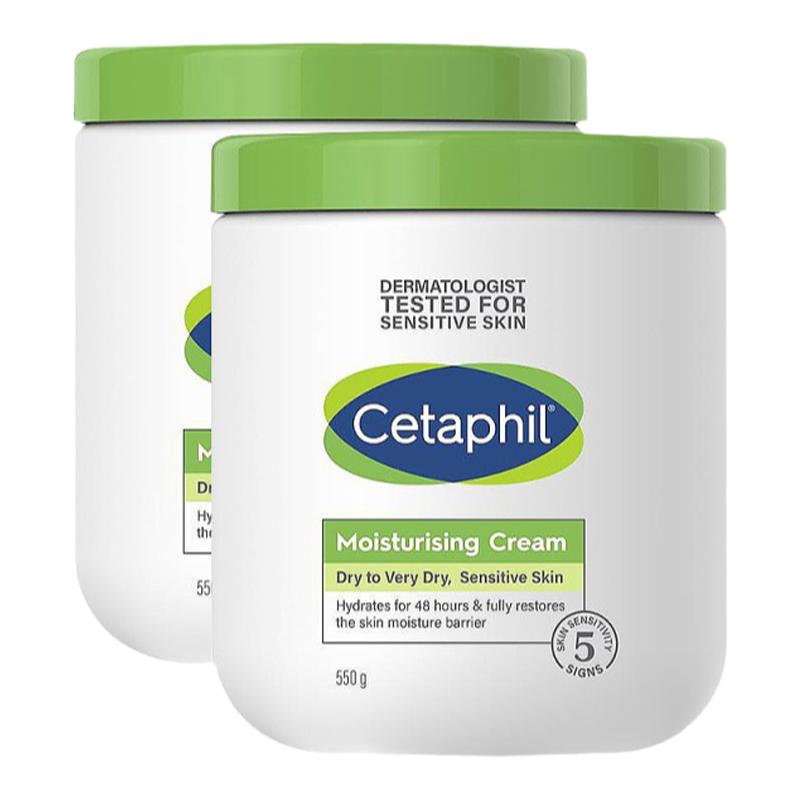 澳大利亚直邮cetaphil丝塔芙大白罐温和身体乳滋润保湿面霜550g*2