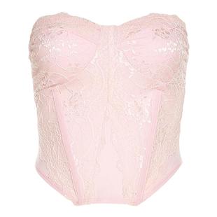 #Sisjuly#甜辣风浮雕钩花肌理感百搭抹胸 气质显瘦垂感短裙套装女