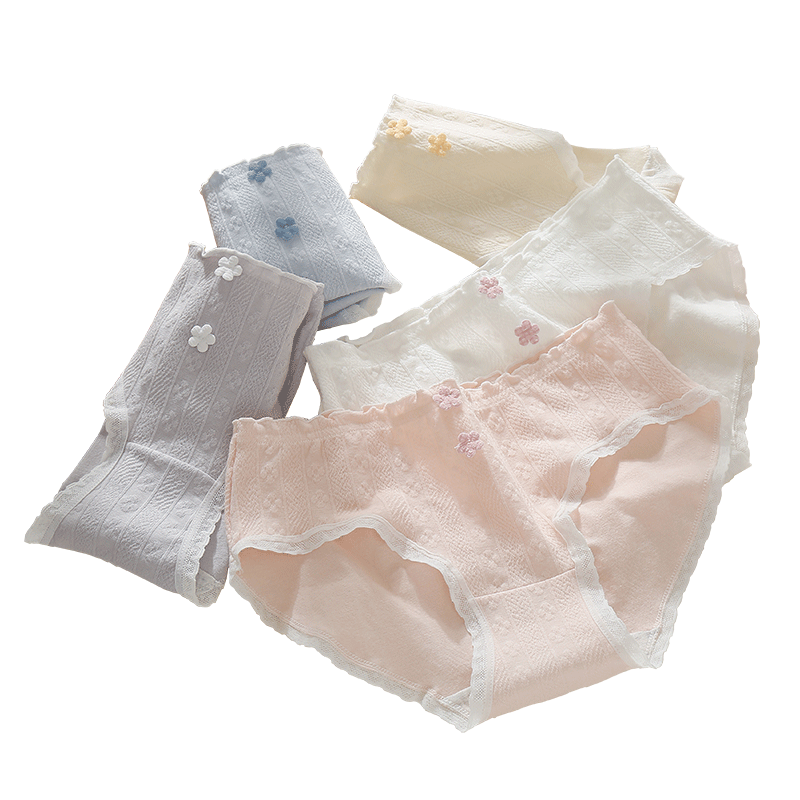 女士内裤女2025新款纯棉抗菌全棉裆性感新款无痕中腰少女生短裤头