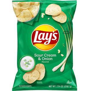 Lay's Potato Chips 进口乐事原味土豆片盐醋 酸奶油 烧烤薯片