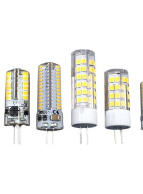G4插针110暖黄白LED灯泡水晶吊灯