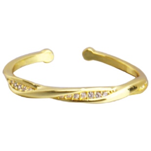 莫比乌斯素圈戒指女情侣对戒不规则食指戒时尚冷淡风闺蜜开口指环