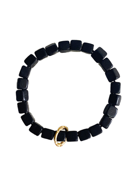 HiYOUNG通用黑檀方糖手链原创