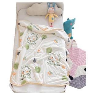 儿童夏凉被婴儿薄被子宝宝幼儿园午睡专用空调被大豆小盖毯可水洗