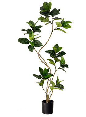 假绿植孟加拉榕室内客厅电视柜