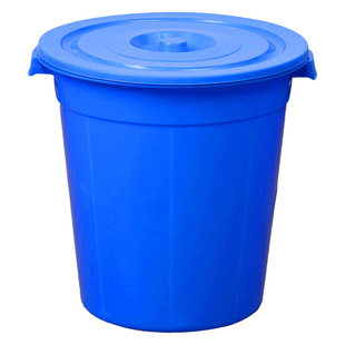 塑料储水桶家用加厚大桶耐用大容量白色圆形带盖大号发酵桶胶桶