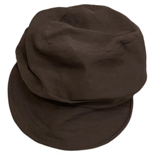 日系山本风纯色贝雷帽女小众设计款轻薄透气八角帽文艺显脸小帽子