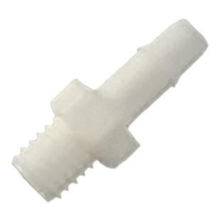 白色塑料硅胶导流管M5外螺纹塑料鲁尔针筒延长管实验硅胶管JT-135