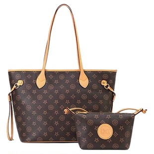 【买一送一】Daphne达芙妮老花复古大容量托特单肩包通勤手提包