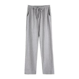 顶瓜瓜夏季薄款纯棉运动男士大码春秋款宽松休闲全棉长裤家居裤