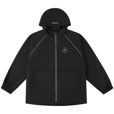 【无氟防水小软壳】奕时代男童连帽外套大童风衣加肥加大童装春秋