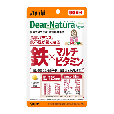 朝日Dear-Natura铁×复合维生素