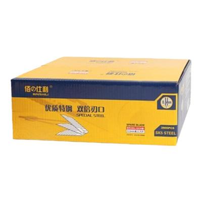 佰仕利30度斜角美工刀片美工刀18mm大号玻璃刮胶切割刀裁纸刀片