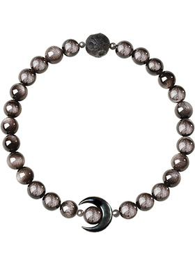 宫里上新天然黑曜石手链