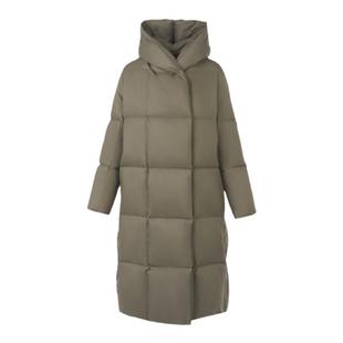 朗姿霍尔多巴吉白鹅绒中长款面包服羽绒服外套冬季新款通勤女