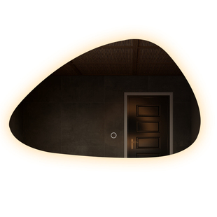 异形浴室镜酒店卫生间艺术镜子不规则智能镜led发光壁挂感应灯镜