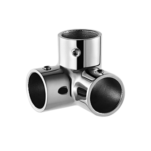 304不锈钢圆管19/25/32连接件接头固定件衣架展架弯头三通免焊接