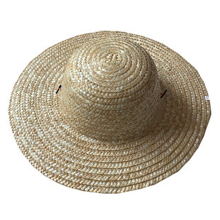 手工麦秆草帽男钓鱼帽户外田园防晒遮阳帽子女夏季大檐农用太阳帽