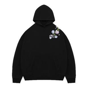 BIPOLAR 过肩花丛卫衣连帽长袖帽衫美式重磅套头潮牌男女同款外套